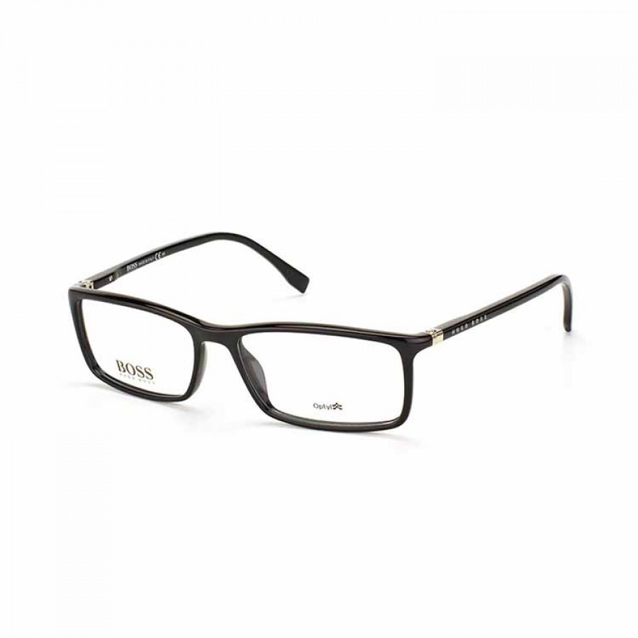 Rame ochelari de vedere barbati HUGO BOSS (S) 0680 D28 Rectangulare Negre originale din Plastic cu comanda online