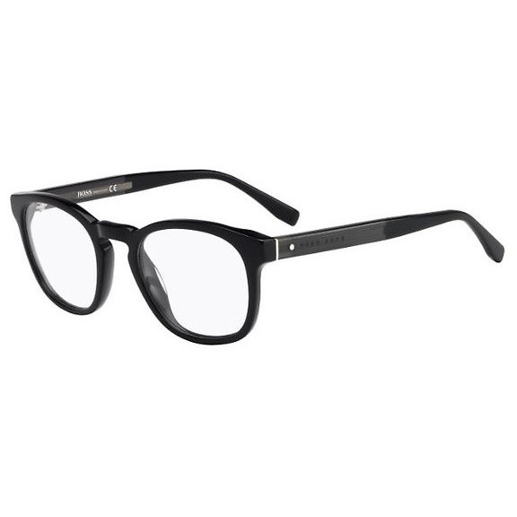 Rame ochelari de vedere barbati HUGO BOSS (S) 0804 128 Patrate Negre originale din Plastic cu comanda online