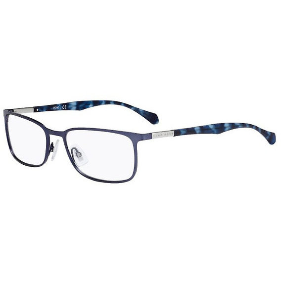 Rame ochelari de vedere barbati HUGO BOSS (S) 0828 Z08 Rectangulare Albastre-Havana originale din Metal cu comanda online