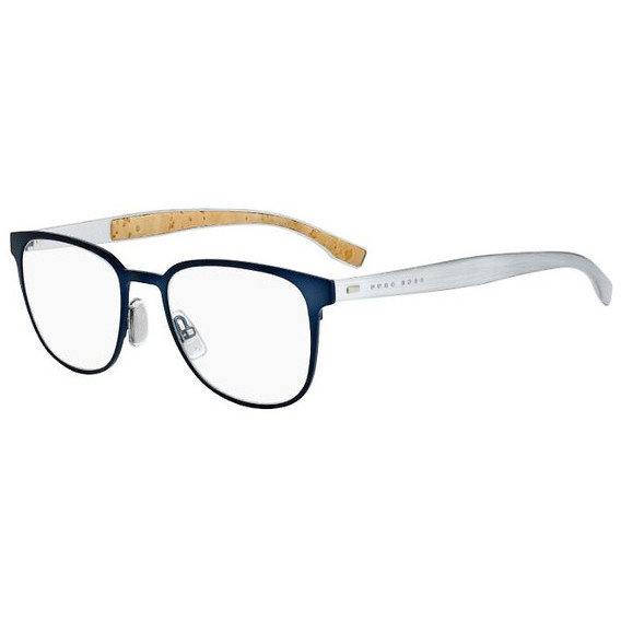 Rame ochelari de vedere barbati HUGO BOSS (S) 0885 0S4 52 Patrate Albastre originale din Metal cu comanda online