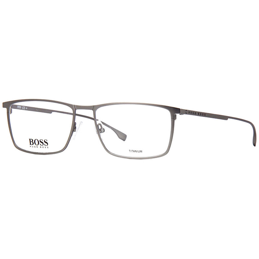 Rame ochelari de vedere barbati HUGO BOSS (S) 0976 FRE Rectangulare Gri originale din Metal cu comanda online