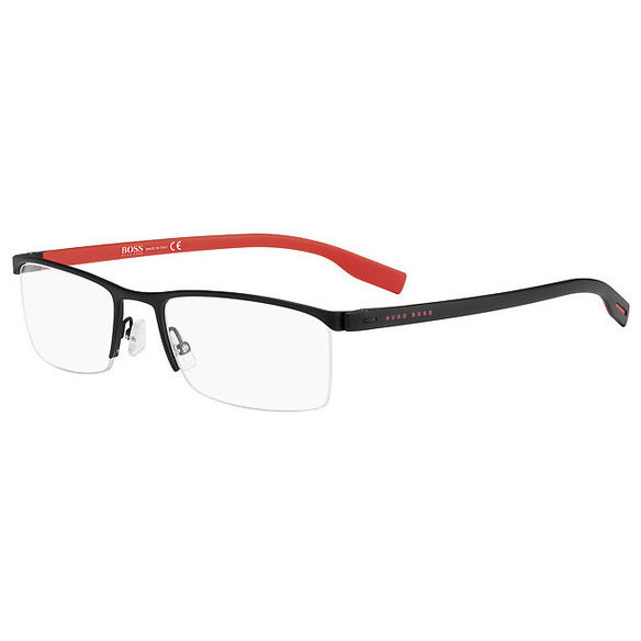 Rame ochelari de vedere barbati Hugo Boss 0610 FQA Rectangulare Negre originale din Metal cu comanda online