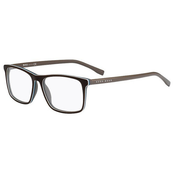 Rame ochelari de vedere barbati Hugo Boss 0764 QHK Rectangulare Maro originale din Plastic cu comanda online