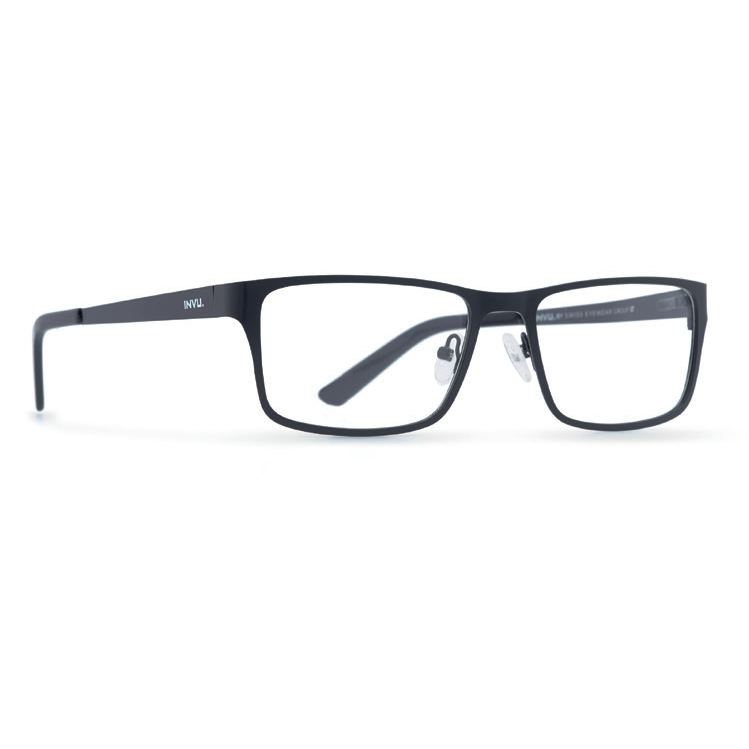 Rame ochelari de vedere barbati INVU B3804A Negre Rectangulare originale din Metal cu comanda online