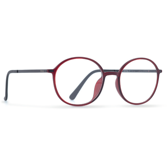 Rame ochelari de vedere barbati INVU B4812C Rosii Rotunde originale din Plastic cu comanda online