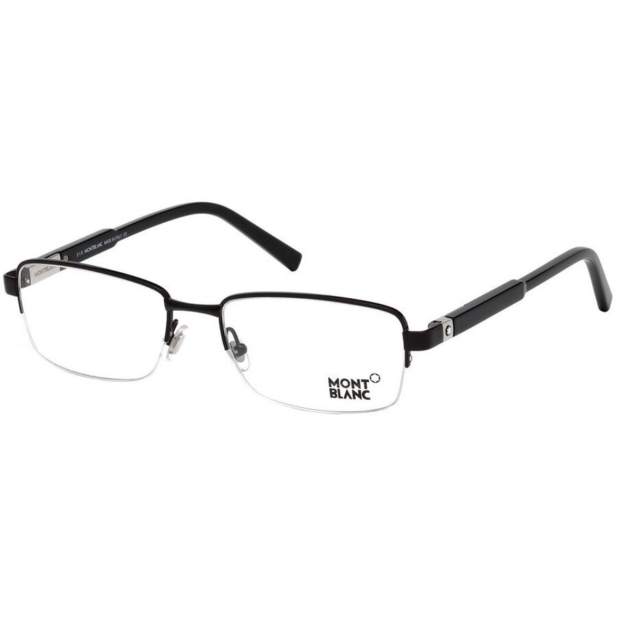 Rame ochelari de vedere barbati Montblanc MB0635 001 Rectangulare Negre originale din Metal cu comanda online
