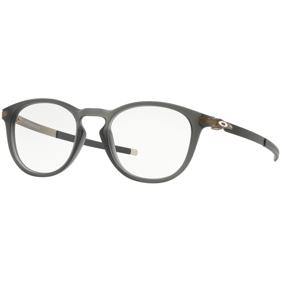 Rame ochelari de vedere barbati Oakley PITCHMAN R OX8105 810507 Rotunde Gri originale din Plastic cu comanda online