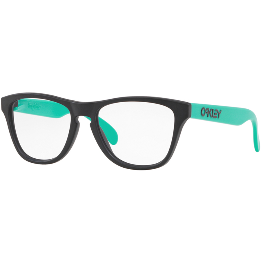 Rame ochelari de vedere barbati Oakley RX FROGSKINS XS OY8009 800901 Negre Rotunde originale din Plastic cu comanda online