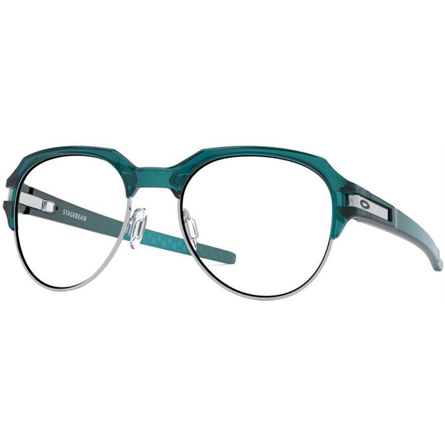 Rame ochelari de vedere barbati Oakley STAGEBEAM OX8148 814803 Rotunde Albastre originale din Plastic cu comanda online