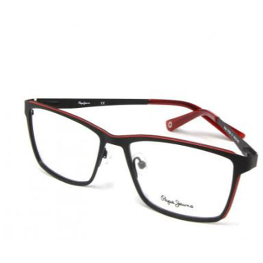 Rame ochelari de vedere barbati PEPE JEANS PJ1226 C1 Negre Rectangulare originale din Metal cu comanda online