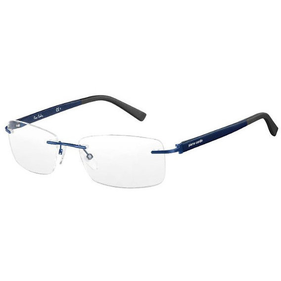Rame ochelari de vedere barbati PIERRE CARDIN (S) PC 6830 WT2 Albastre Rectangulare originale din Metal cu comanda online