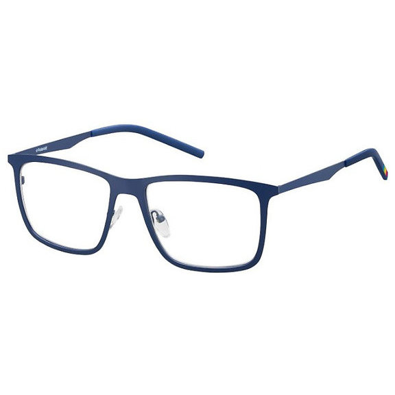 Rame ochelari de vedere barbati POLAROID PLD D202 FJI Albastre Rectangulare originale din Metal cu comanda online