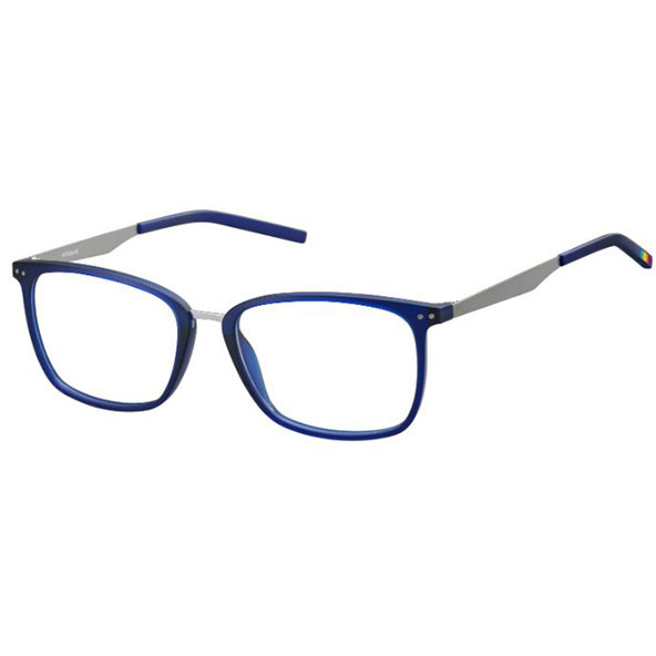 Rame ochelari de vedere barbati POLAROID PLD D402 VTB Albastre Rectangulare originale din Plastic cu comanda online
