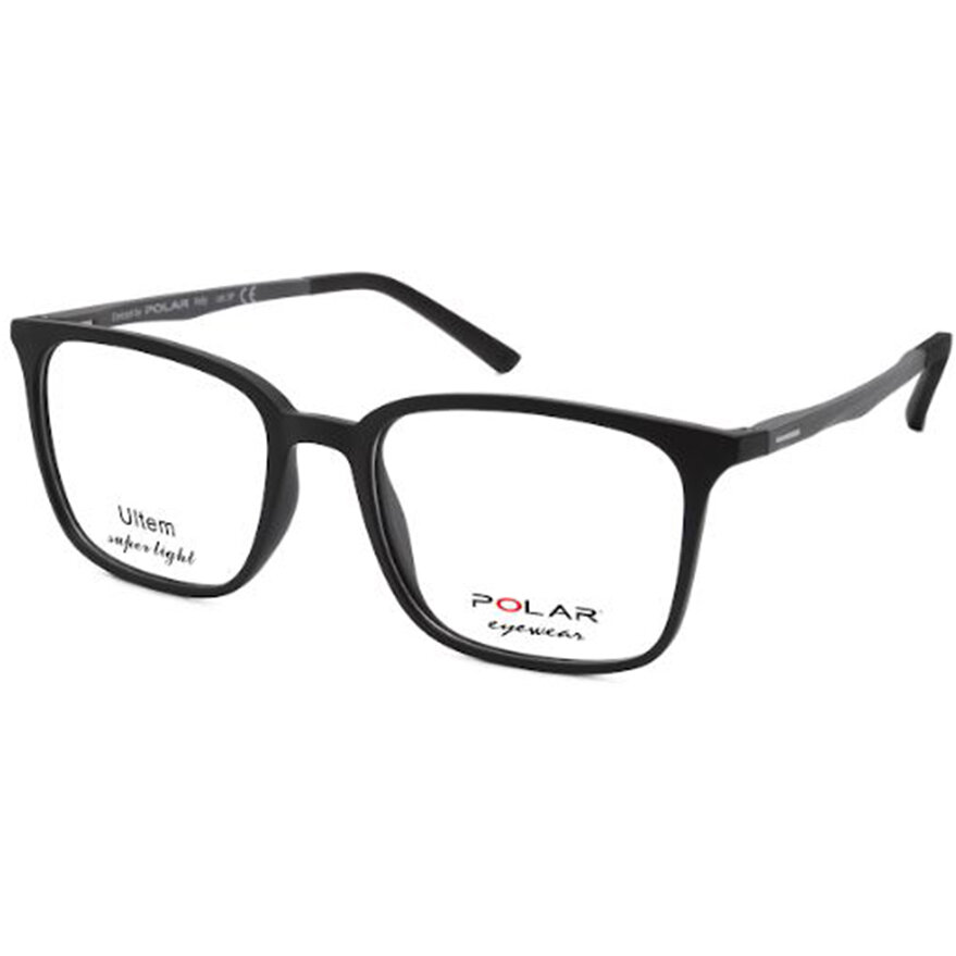Rame ochelari de vedere barbati Polar 408|76/B CLIP-ON Negre Clip-on originale din Plastic cu comanda online