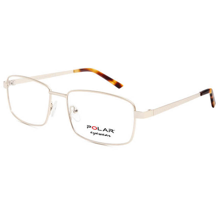 Rame ochelari de vedere barbati Polar 886 col. 02 Aurii Rectangulare originale din Metal cu comanda online