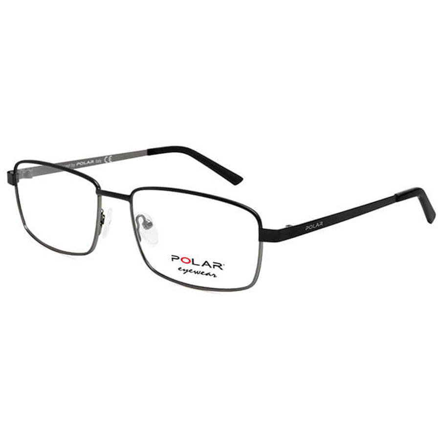 Rame ochelari de vedere barbati Polar 886 col. 48 Negre Rectangulare originale din Metal cu comanda online