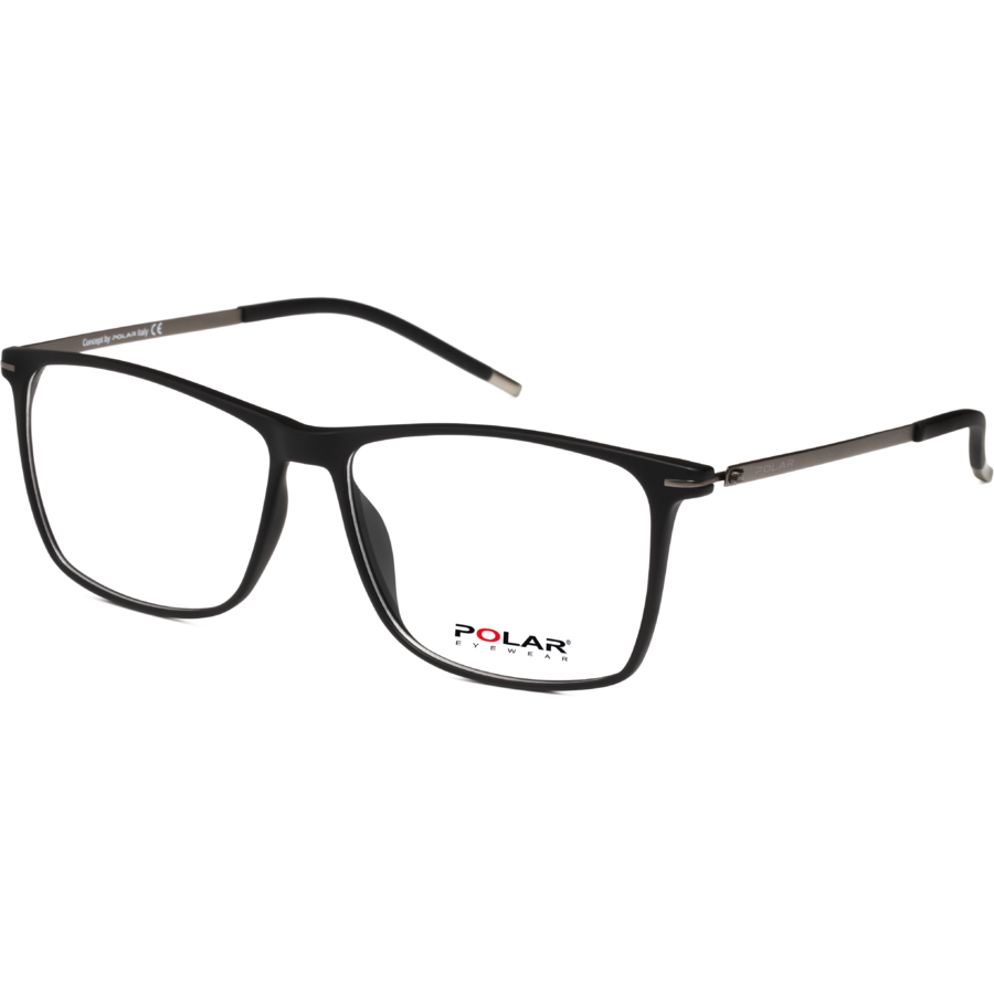 Rame ochelari de vedere barbati Polar 954 | 77 K95477 Negre-Argintii Rectangulare originale din Acetat cu comanda online