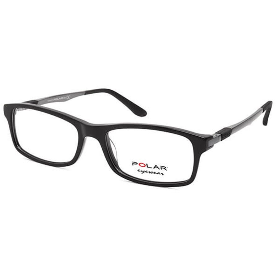 Rame ochelari de vedere barbati Polar 995 | 77 Negre Rectangulare originale din Acetat cu comanda online