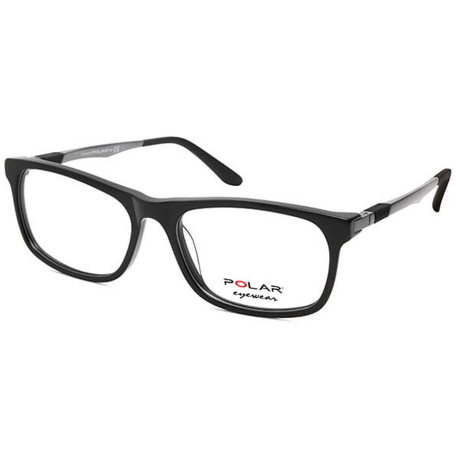 Rame ochelari de vedere barbati Polar 996 | 77 Negre Rectangulare originale din Acetat cu comanda online