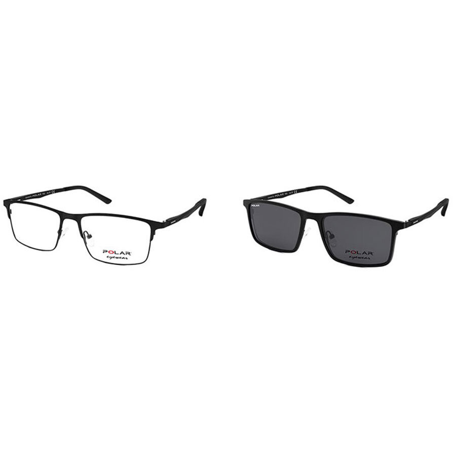 Rame ochelari de vedere barbati Polar CLIP-ON 409 | 76 Negre Clip-on originale din Ultem cu comanda online