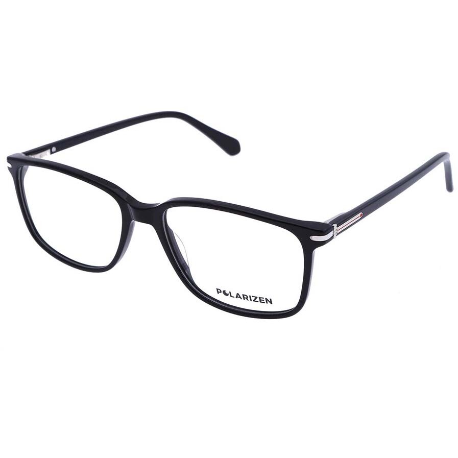 Rame ochelari de vedere barbati Polarizen 17497 C1 Negre Rectangulare originale din Plastic cu comanda online