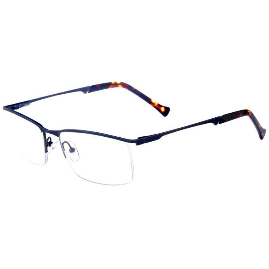 Rame ochelari de vedere barbati Polarizen 9078 C1 Gri Rectangulare originale din Metal cu comanda online