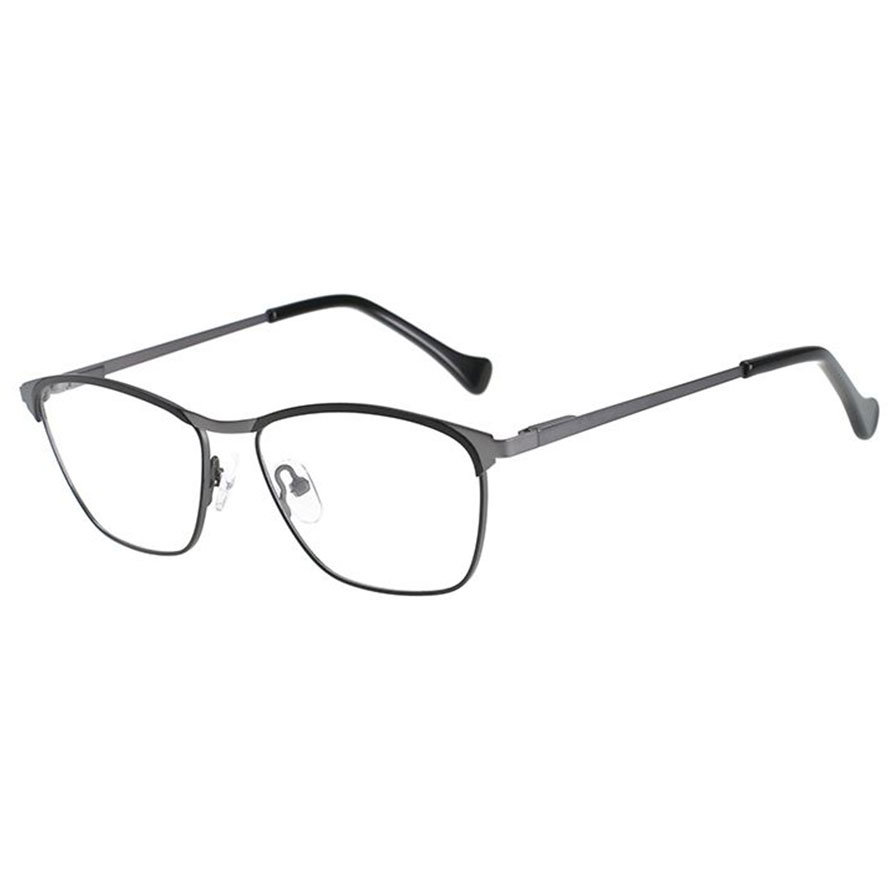Rame ochelari de vedere barbati Polarizen 9121 C3 Negre Rectangulare originale din Metal cu comanda online