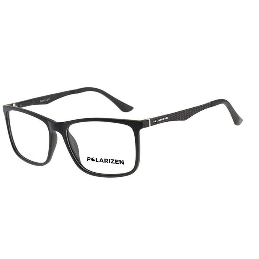 Rame ochelari de vedere barbati Polarizen S1713 C1 Negre Rectangulare originale din TR91 cu comanda online