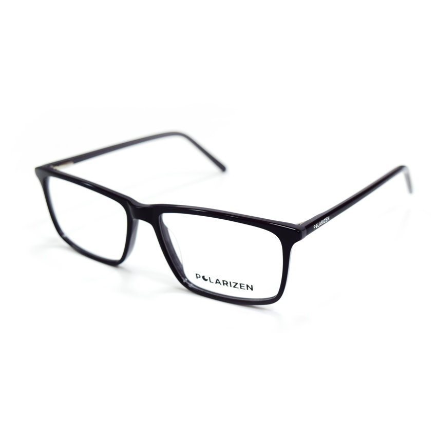 Rame ochelari de vedere barbati Polarizen WD1042 C5 Negre Rectangulare originale din Plastic cu comanda online