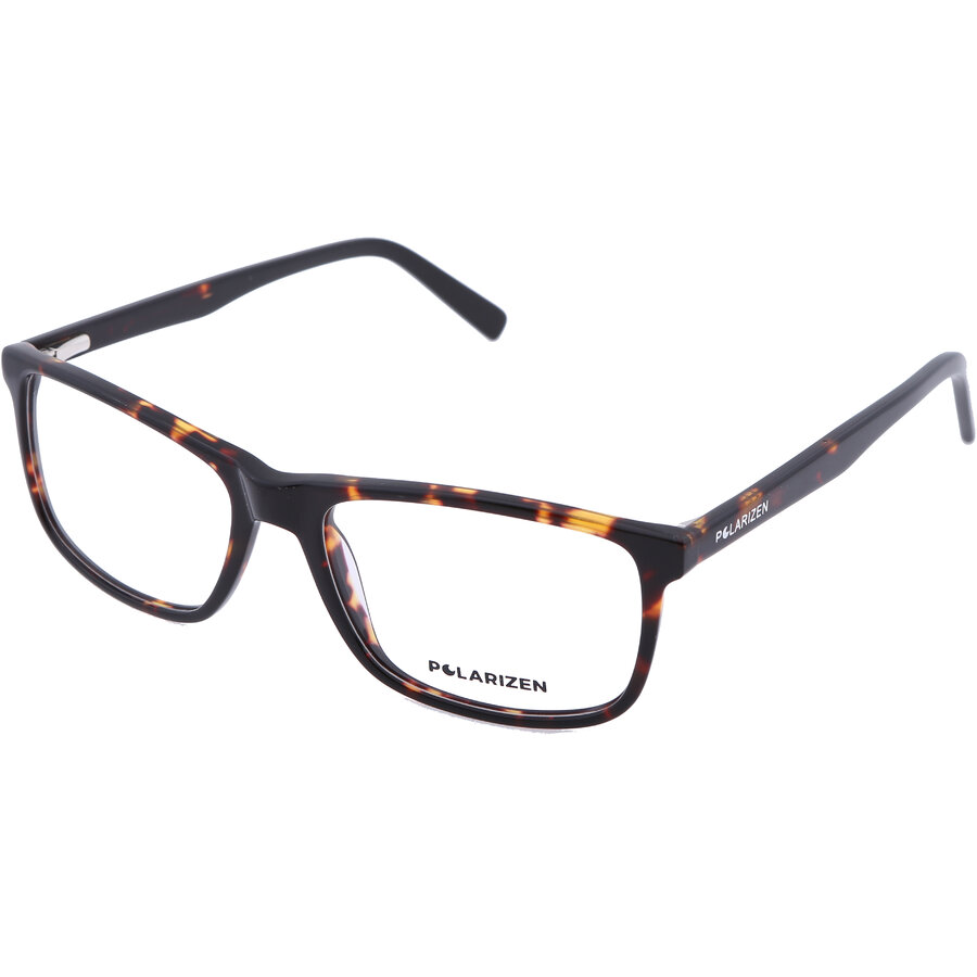 Rame ochelari de vedere barbati Polarizen WD1053 C4 Havana Rectangulare originale din Plastic cu comanda online