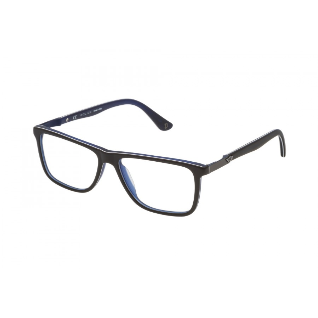 Rame ochelari de vedere barbati Police Block 4 VPL466 AQGM Rectangulare Maro originale din Plastic cu comanda online