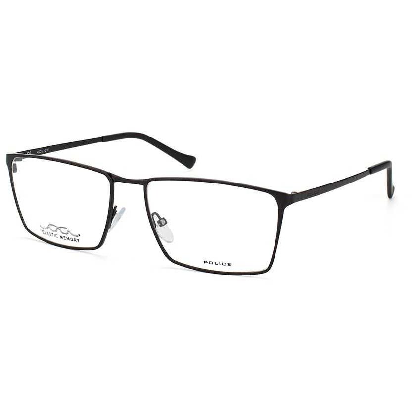 Rame ochelari de vedere barbati Police VPL243 0531 Rectangulare Negre originale din Metal cu comanda online