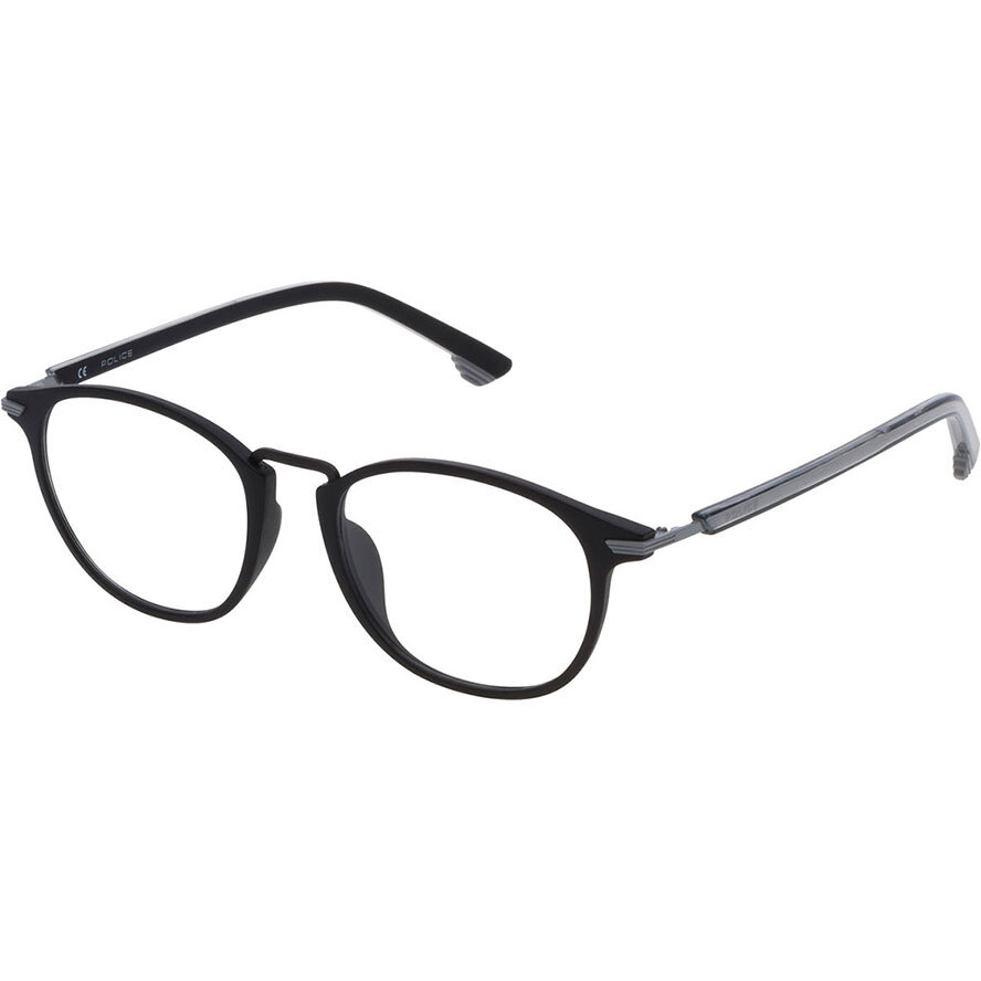 Rame ochelari de vedere barbati Police VPL558 0U28 Rotunde Negre originale din Plastic cu comanda online