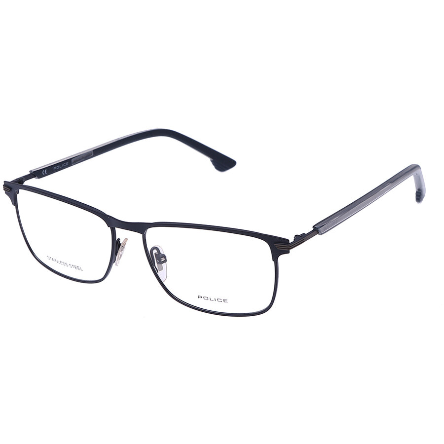 Rame ochelari de vedere barbati Police VPL560N 0I21 Rectangulare Albastre originale din Metal cu comanda online