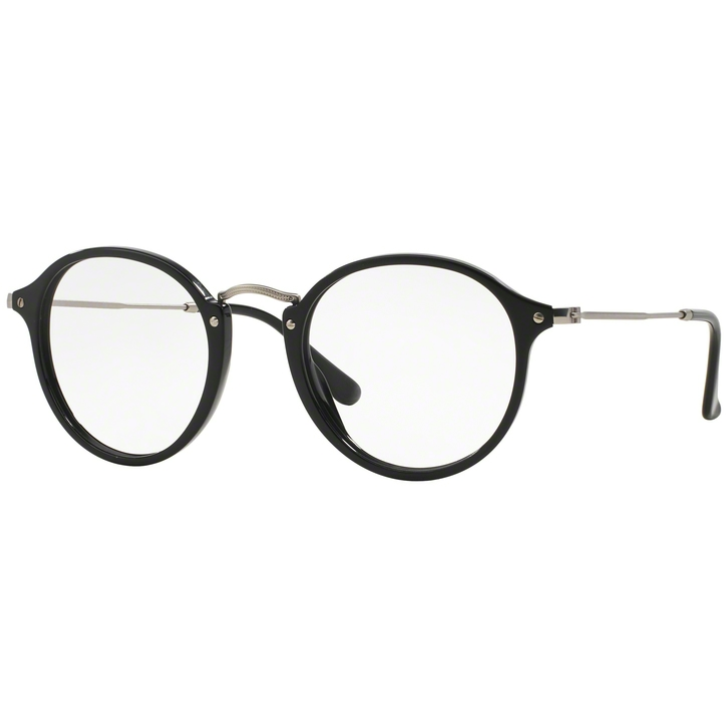 Rame ochelari de vedere barbati Ray-Ban RX2447V 2000 Rotunde Negre originale din Plastic cu comanda online