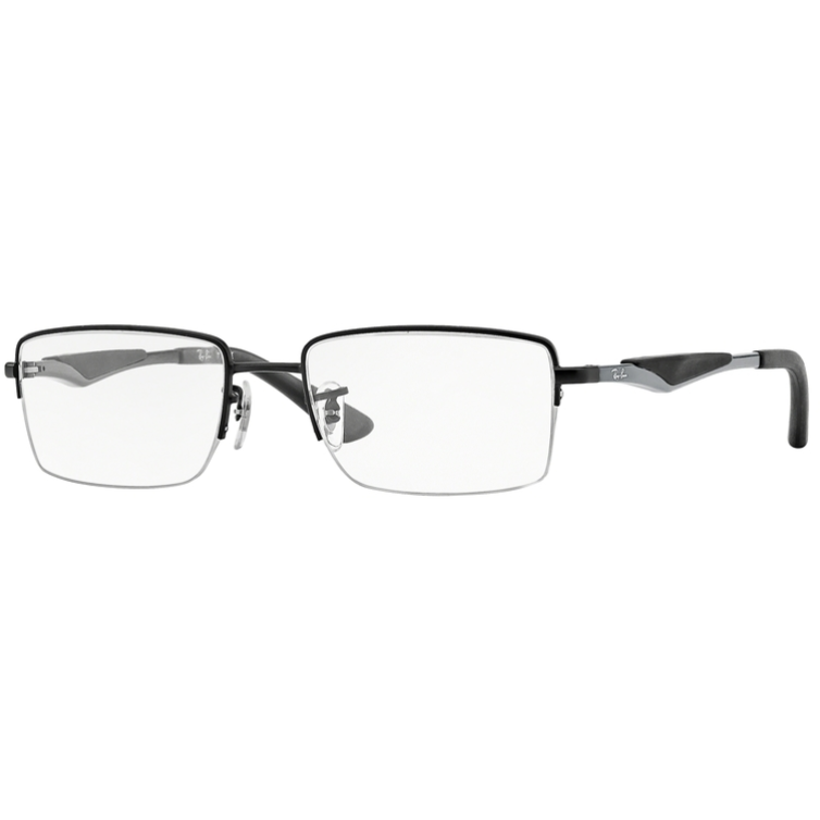 Rame ochelari de vedere barbati Ray-Ban RX6285 2503 Rectangulare Negre originale din Metal cu comanda online