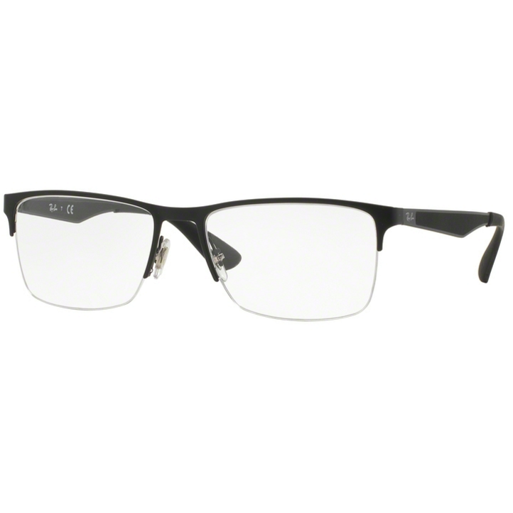 Rame ochelari de vedere barbati Ray-Ban RX6335 2503 Rectangulare Negre originale din Metal cu comanda online