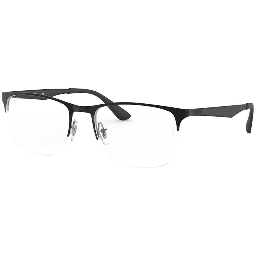 Rame ochelari de vedere barbati Ray-Ban RX6362 2861 Patrate Negre originale din Metal cu comanda online