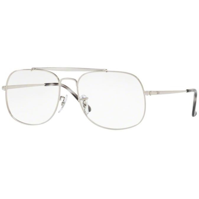 Rame ochelari de vedere barbati Ray-Ban RX6389 2501 Pilot Argintii originale din Metal cu comanda online
