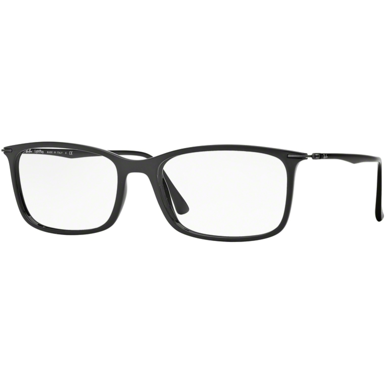 Rame ochelari de vedere barbati Ray-Ban RX7031 2000 Rectangulare Negre originale din Plastic cu comanda online