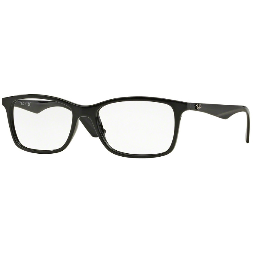 Rame ochelari de vedere barbati Ray-Ban RX7047 2000 Negre Rectangulare originale din Plastic cu comanda online