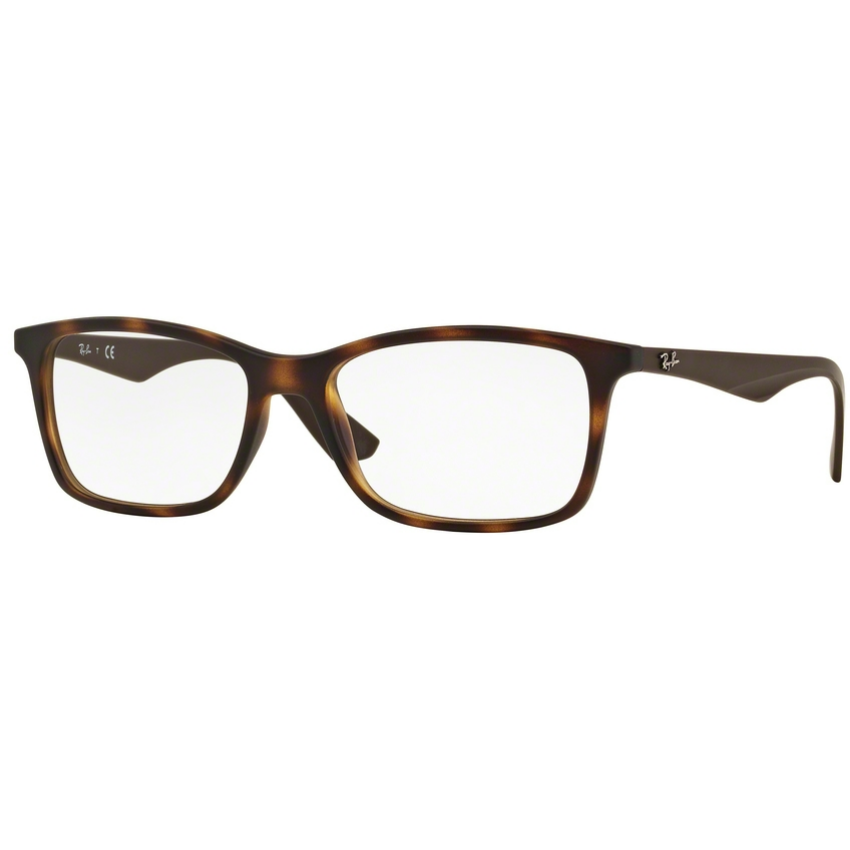 Rame ochelari de vedere barbati Ray-Ban RX7047 5573 Rectangulare Havana originale din Plastic cu comanda online
