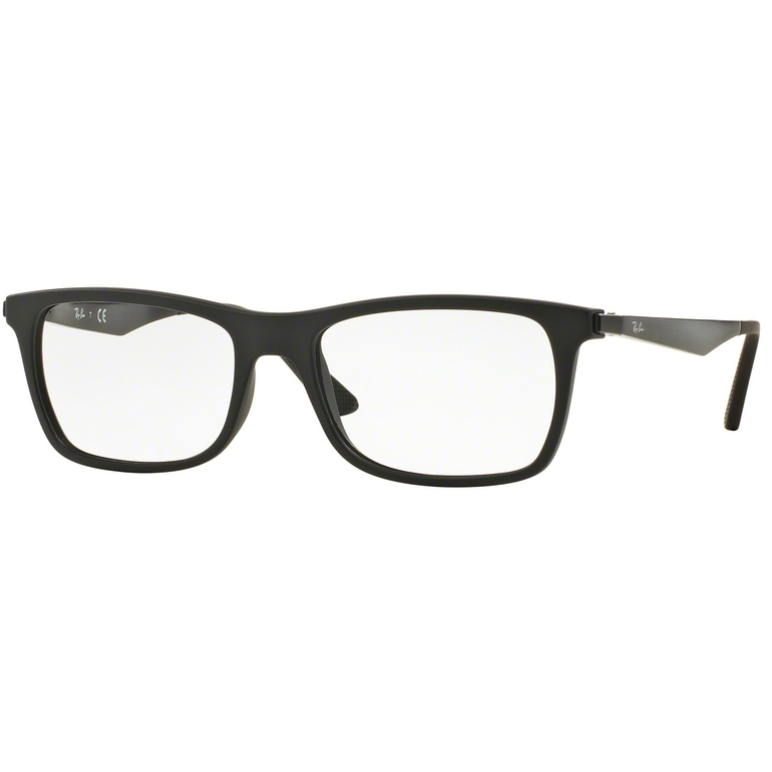 Rame ochelari de vedere barbati Ray-Ban RX7062 2077 Rectangulare Negre originale din Plastic cu comanda online