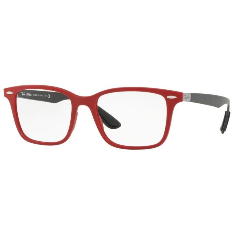 Rame ochelari de vedere barbati Ray-Ban RX7144 5772 Rectangulare Rosii originale din Plastic cu comanda online