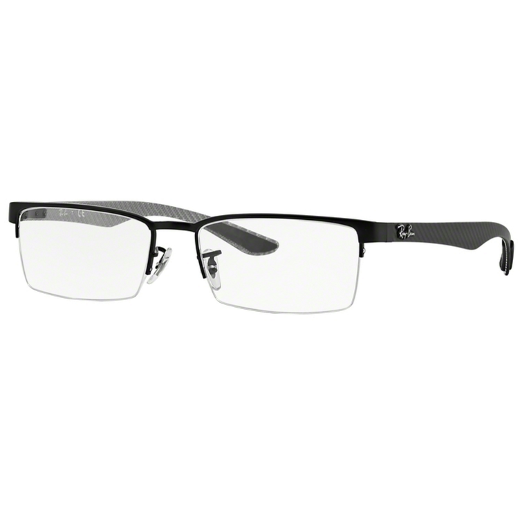 Rame ochelari de vedere barbati Ray-Ban RX8412 2503 Rectangulare Negre originale din Metal cu comanda online