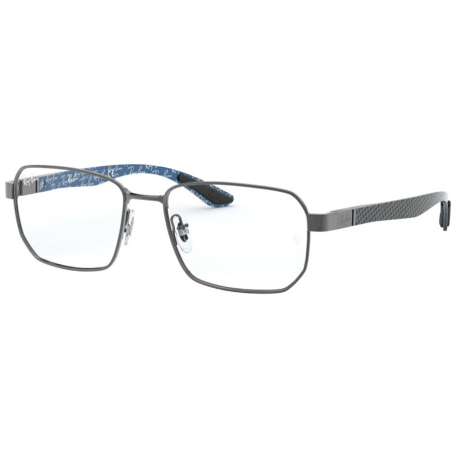 Rame ochelari de vedere barbati Ray-Ban RX8419 2502 Rectangulare Argintii originale din Metal cu comanda online