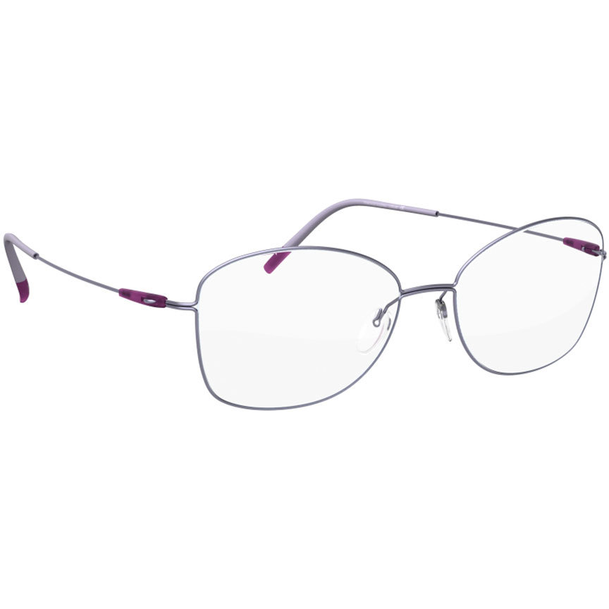 Rame ochelari de vedere barbati Silhouette 4553/75 4040 Ovale Violet originale din Metal cu comanda online