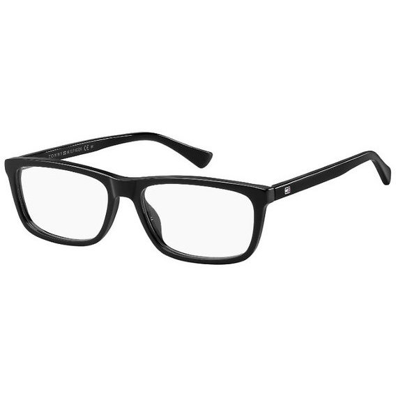 Rame ochelari de vedere barbati TOMMY HILFIGER TH 1526 807 Negre Rectangulare originale din Plastic cu comanda online