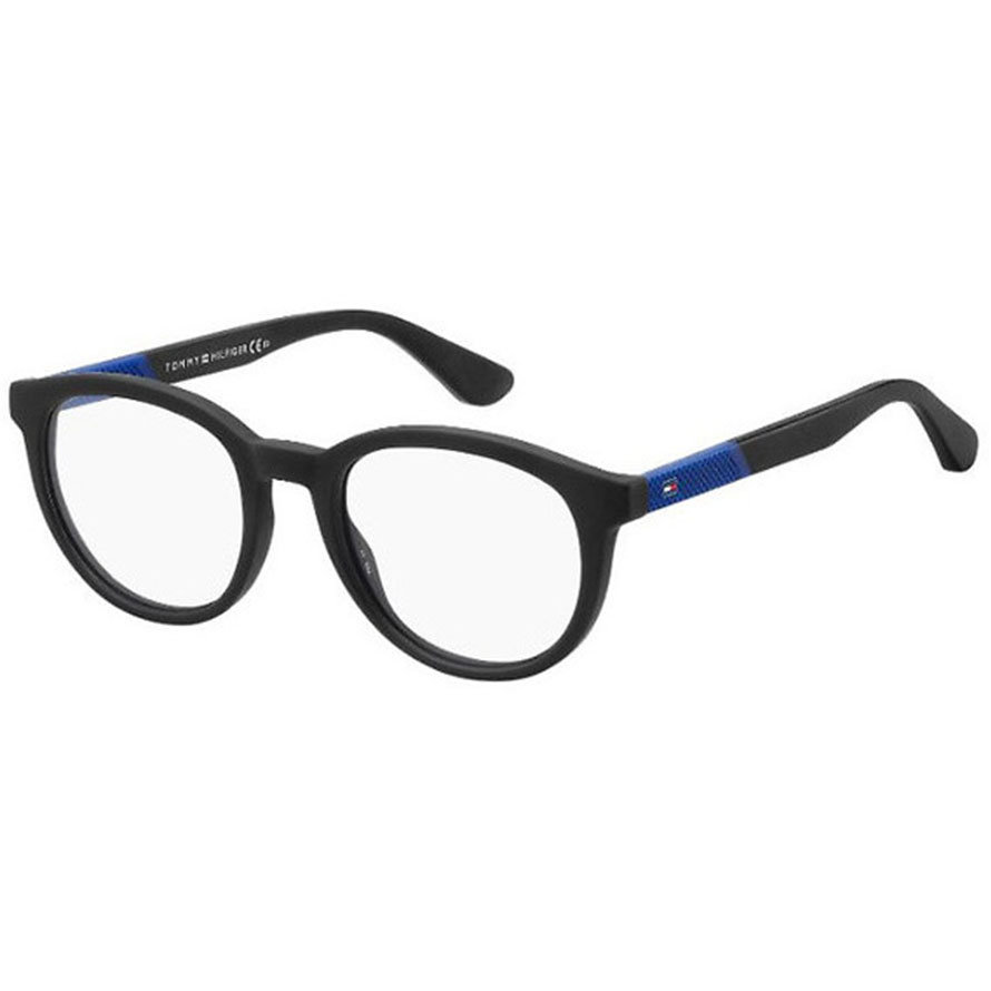 Rame ochelari de vedere barbati TOMMY HILFIGER TH 1563 003 Negre Rotunde originale din Plastic cu comanda online