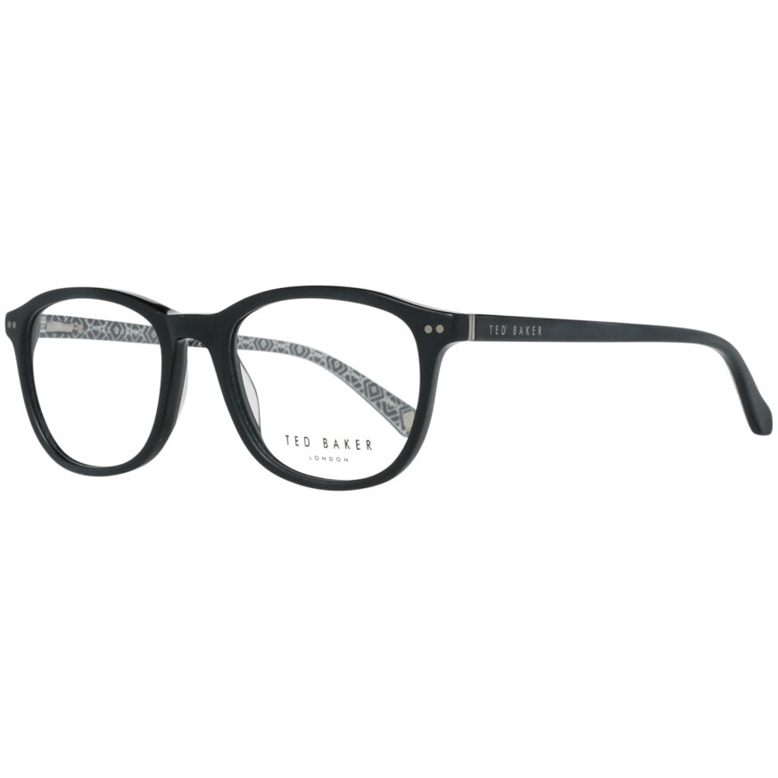 Rame ochelari de vedere barbati Ted Baker TB8177 001 Rotunde Negre originale din Plastic cu comanda online